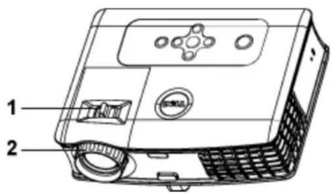 DELL 3400MP - Het zoomen en de focus van de projector aanpassen - 2