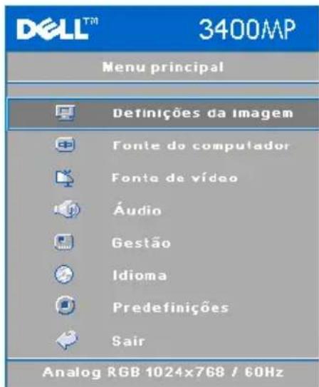 DELL 3400MP - Definições da imagem - 1