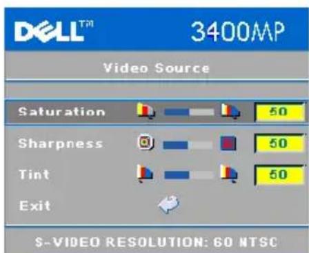 DELL 3400MP - Video Source Menu (Mévoú πηγής εικόνας) - 2