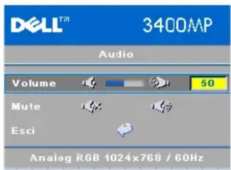DELL 3400MP - Menu Audio - 1