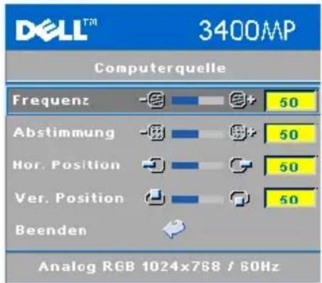 DELL 3400MP - Menu "Computerquelle" - 2
