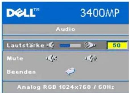 DELL 3400MP - Menu "Audio" - 1