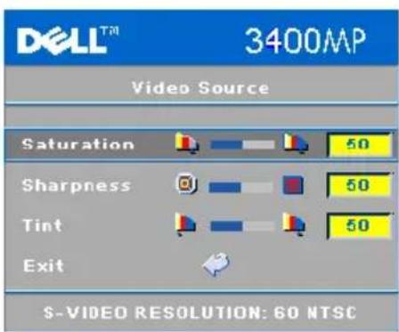 DELL 3400MP - Video Source Menu - 2