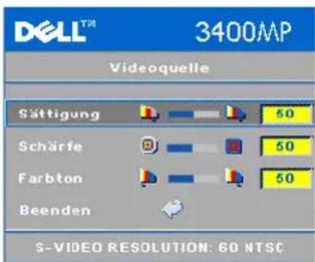 DELL 3400MP - Menu "Videoquelle" - 2