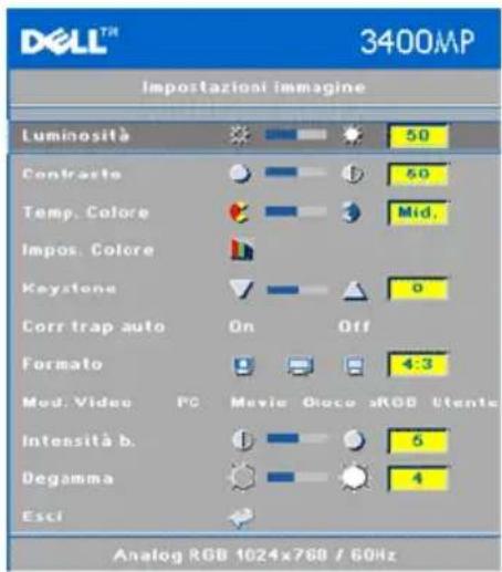 DELL 3400MP - Impostazioni imagine - 2