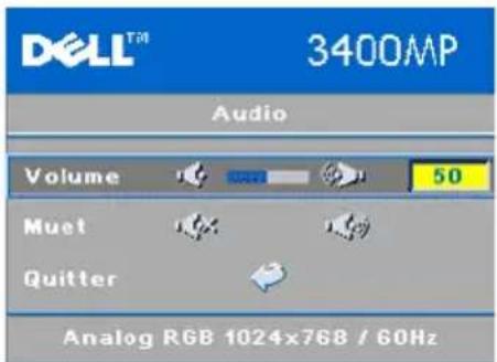 DELL 3400MP - Menu Audio - 1