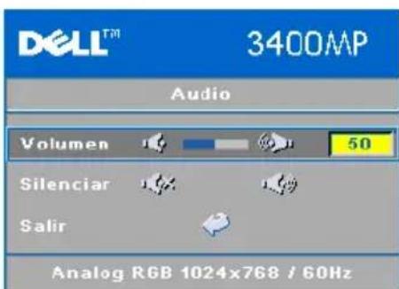 DELL 3400MP - Menu Audio - 1