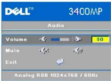 DELL 3400MP - Audio Menu - 1