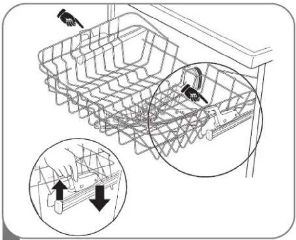 LG LDS5774ST - HEIGHT ADJUSTABLE UPPER RACK - 1