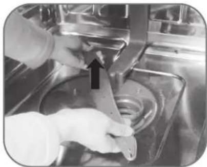 LG LDS5774ST - CLEANING THE LOWER SPRAY ARM - 1