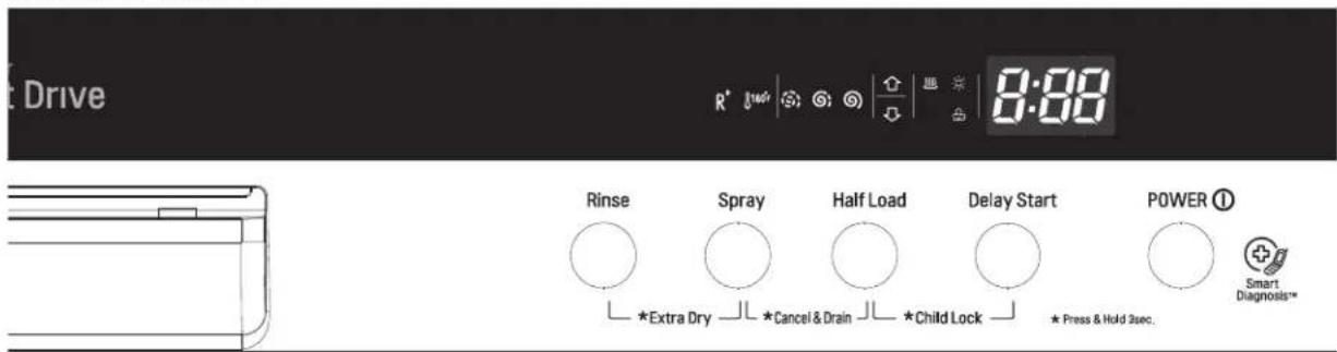 LG LDF7774WW - CONTROL PANEL - 1