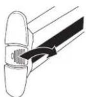WHIRLPOOL WDF330PAHS - Pour retirer le panier (pousser la butée du panier) : - 1