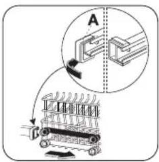 ZANKER ZKI 1415 X - Adjustment of the height of the upper basket - 1