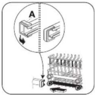 ZANKER ZKI 1415 X - Adjustment of the height of the upper basket - 2
