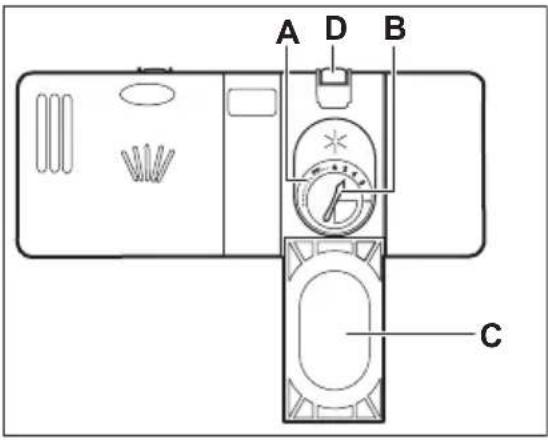 JUNO JGVN60528 - Het vullen van het glansmiddeldoseerbakje - 1