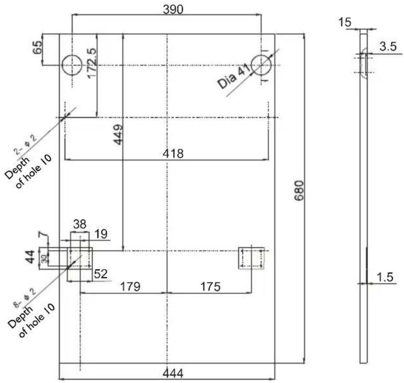 IGNIS ADL 4561 A+ - External wooden panel dimensions and installation - 1