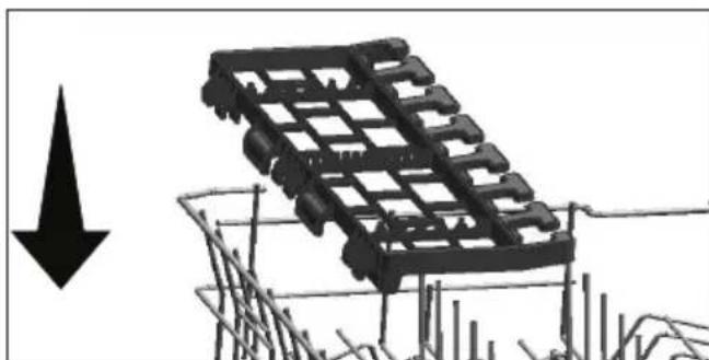 BEKO DIN 26420 - Grille de service multifonction du panier supérieur - 3