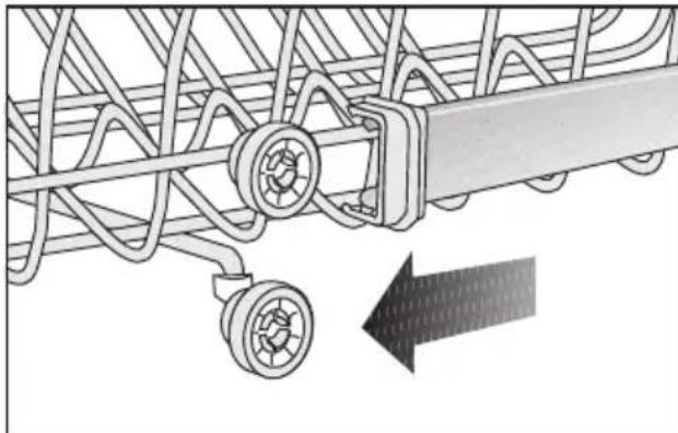 BEKO DIN 26420 - Réglage en hauteur du panier vide - 2
