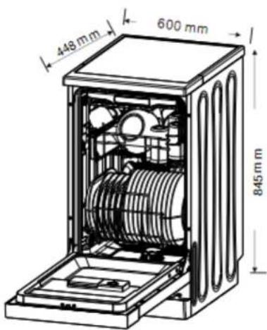 SABA LVSLS11C45GZ17IX - Informations techniques - 1