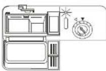 SABA LVS13C45GZ17IX - Using the Rinse Aid and Detergent Dispensers - 1