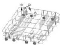 SABA LVS13C45GZ17BK - Loading the upper and lower baskets - 5