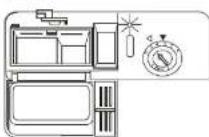SABA LVS13C45GZ17BK - Using the Rinse Aid and Detergent Dispensers - 1