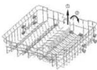 SABA LVS13C45GZ17BK - Loading the upper and lower baskets - 4
