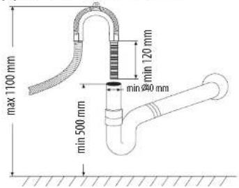 SABA LVS13C45GZ17BK - Connecting to the water outlet - 1