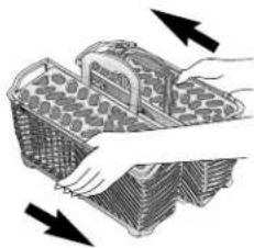 MAYTAG MDB8951BWW - To split the basket: - 1