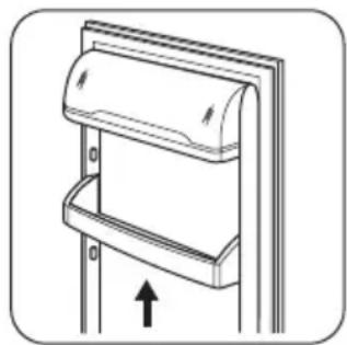 ZANKER KBT23001SB - Positioning the door shelves - 1