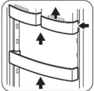 ZANKER KBB25011SK - Positioning the door shelves - 1