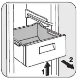 ZANUSSI ZRB934PW - Vriesmandjesuit de vriezer verwijderen - 1