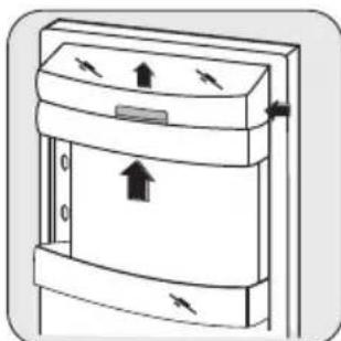 ZANUSSI ZRB934PW - Emplacement des balconnets de la porte - 1