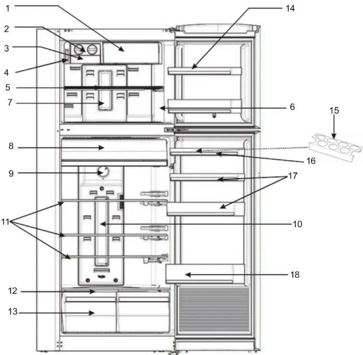 ELECTROLUX EJF4342AOX - ΜΕΡΟΣ -7 ΤΑ ΜΕΡΗ ΤΗΣ ΣΥΣΚΕΥΗΣ ΚΑΙ ΟΙ ΘΑΛΑΜΟΙ - 1