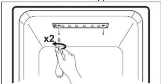 AEG RMB56111NX - Changement de I'ampoule d'éclairage du congélateur et du réfrigérateur - 2