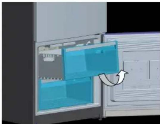 AEG S74011CMX2 - Pour enlever la clayette de congélateur; - 1