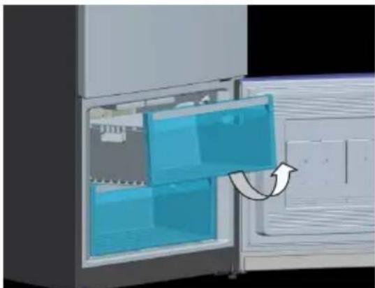 AEG S74011CMX2 - Removing The freezer box; - 1