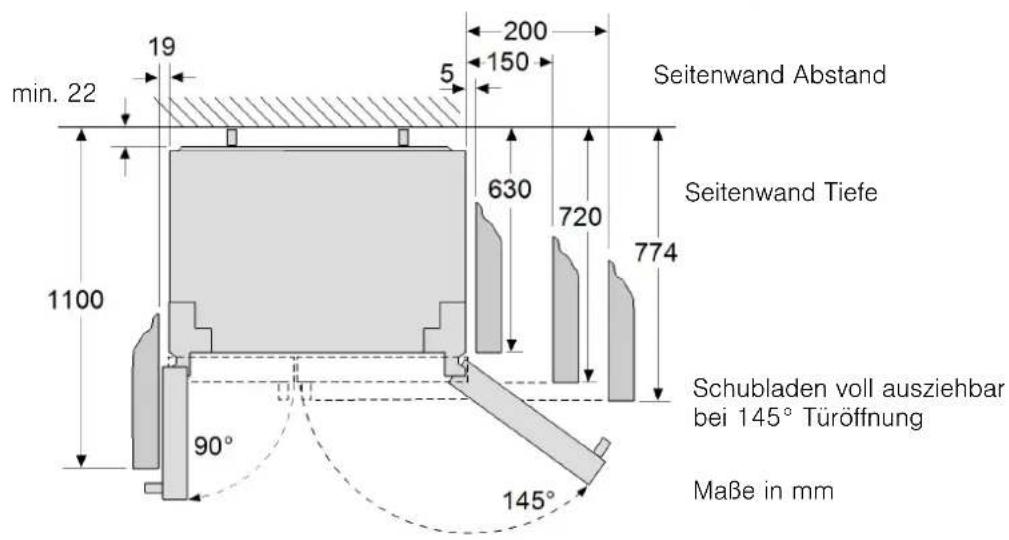 BOSCH KAI90VI20G - Aufstellmaße - 3