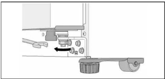 BOSCH KAI90VI20G - Wanneer het apparaat exact horizontaal is gesteld,   maar een apparaatdeur lager staat: - 1