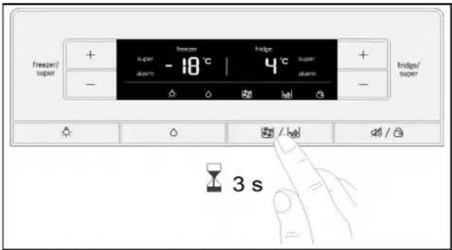 BOSCH KAI90VI20G - IJsbereider uitschakelen - 1