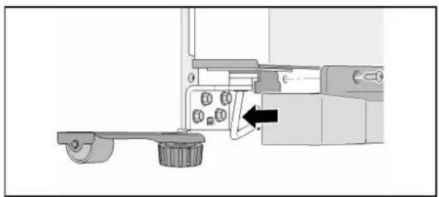 BOSCH KAI90VI20G - Lorsque l'appareil est correctement aligné mais qu'une porte est plus BASSE : - 3