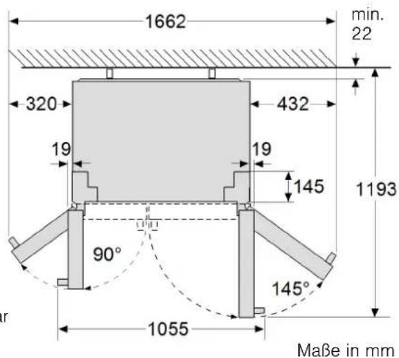 BOSCH KAI90VI20G - Türoffnungswinkel - 1