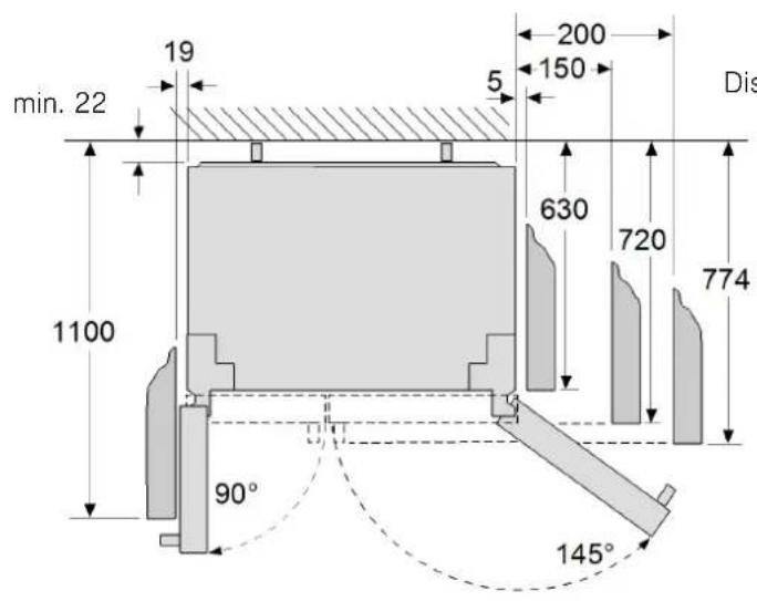 BOSCH KAI90VI20G - Misure di installmente - 3