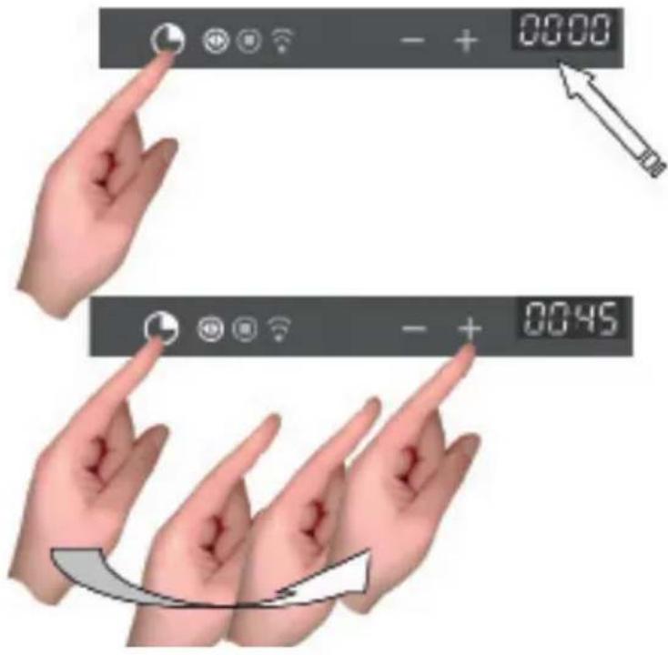 BORETTI BPC45 - Timer programmeren : kooktijd - 1