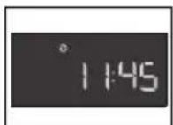 AEG MC1763EM - Changement de l'heure lorsque l'horloge est reglee - 1