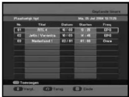 SAMSUNG DCBB270R - Geplande timers - 2