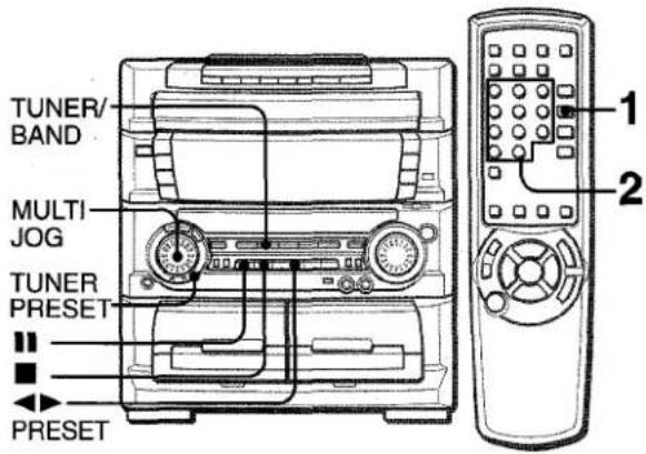 AIWA ZL70 - PRESET NUMBER TUNING - 1