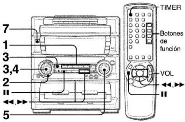 AIWA ZL70 - AJUSTE DEL TEMPORIZADOR - 1