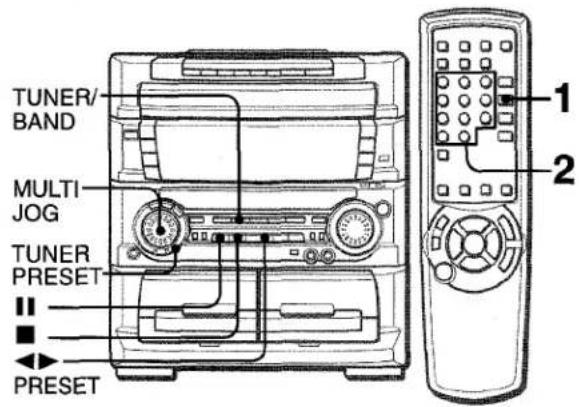 AIWA ZL70 - ACCORD PAR NUMERO DE PREREGLAGE - 1