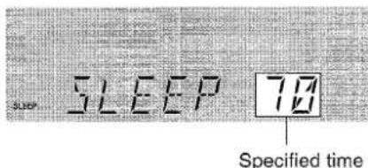 AIWA XRM70 - SETTING THE SLEEP TIMER - 3